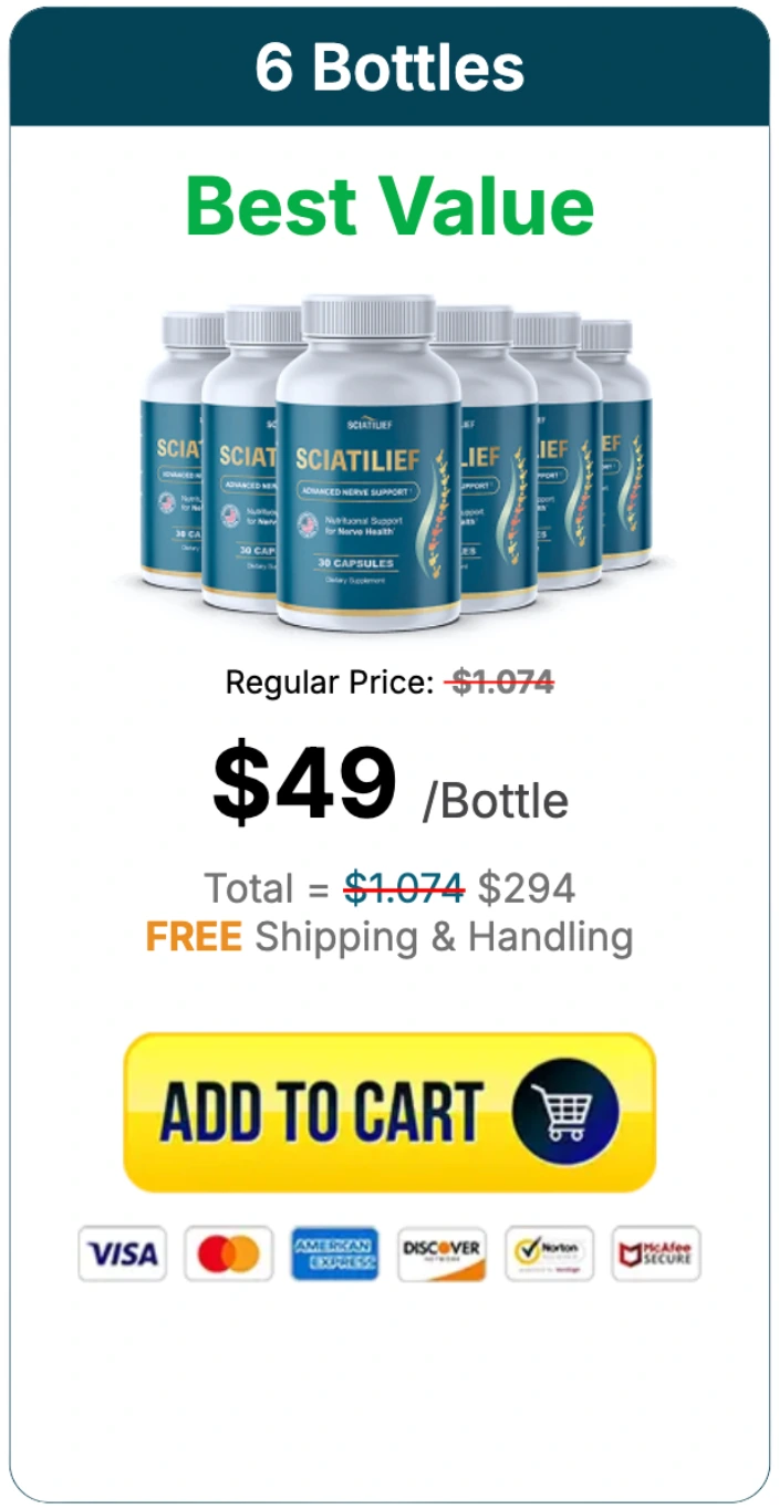 Sciatilief order 6 bottles